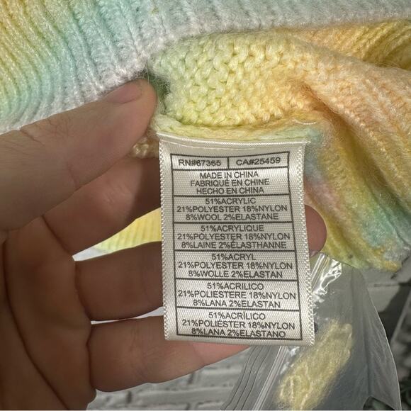 NWT BB Dakota By Steve Madden Ombre Sweater Wool Blend Size Large - Picture 10 of 13